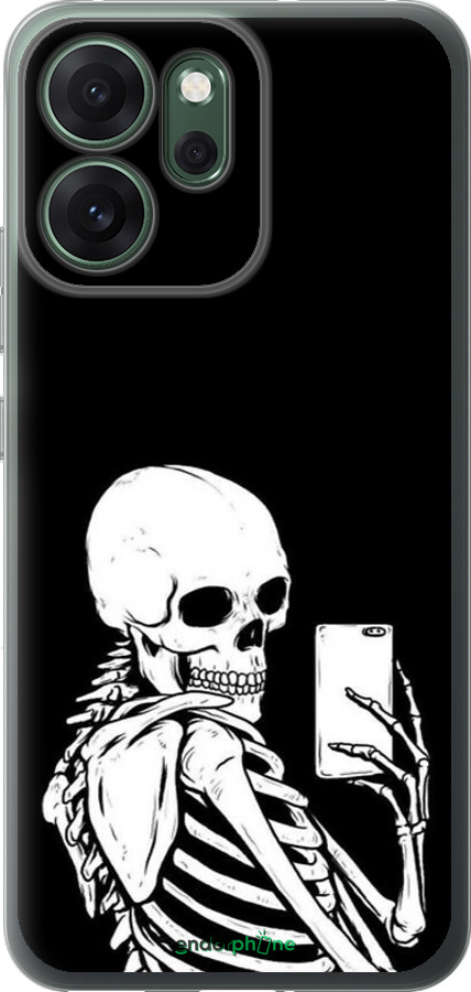 Силиконовый чехол Скелет делает Selfie для Oppo RENO 14F 5G - 6535u-4091 изображение 