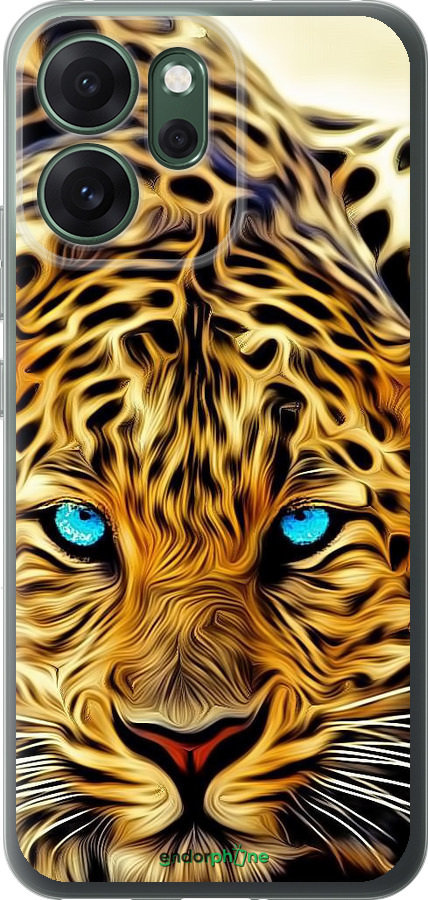 Силиконовый чехол Леопард для Oppo RENO 14F 5G - 6611u-4091 изображение 