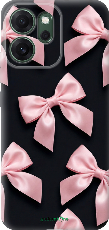 Силиконовый чехол Coquette Ribbons Dark Coquette для Oppo RENO 14F 5G - 6767u-4091 изображение 