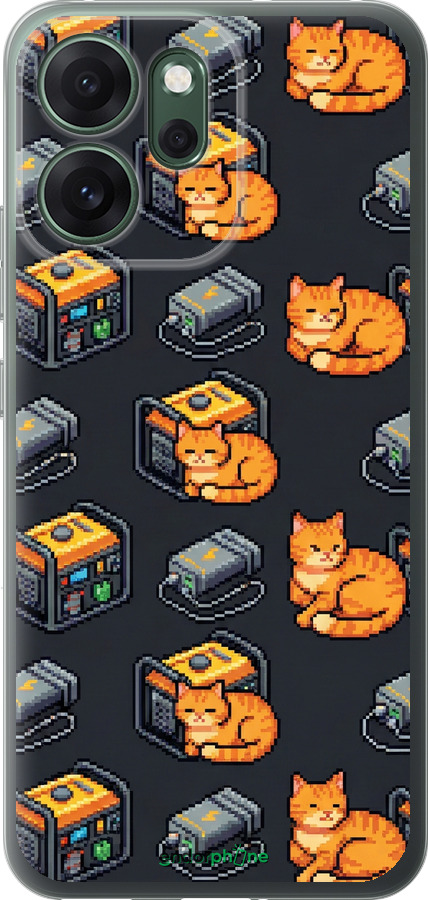 Силиконовый чехол Autonomous Zone для Oppo RENO 14F 5G - 6771u-4091 изображение 