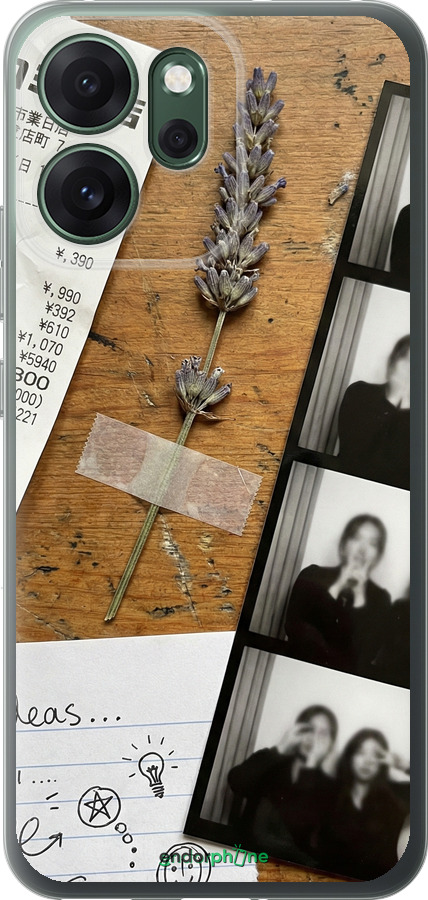 Силиконовый чехол Aesthetic Scrapbook Collage для Oppo RENO 14F 5G - 6773u-4091 изображение 