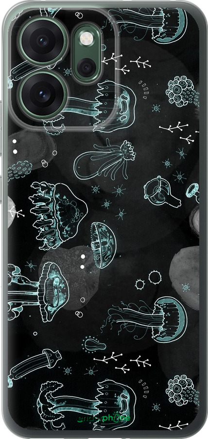 Силиконовый чехол Медузы для Oppo RENO 14F 5G - 906u-4091 изображение 