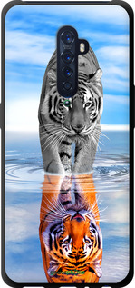 TPU чехол Тигр для Oppo Reno 2 - 6016b-1864 изображение 