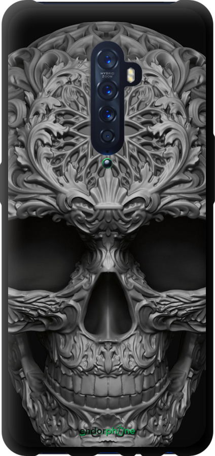 TPU чехол skull-ornament для Oppo Reno 2 - 4101b-1864 изображение 