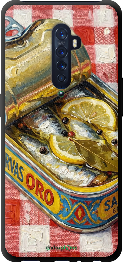 TPU чехол Vintage Sardine Tin Phone для Oppo Reno 2 - 6772b-1864 изображение 