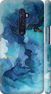 3D пластиковий матовий чехол Акварель для Oppo Reno 2 - 6320m-1864 изображение 