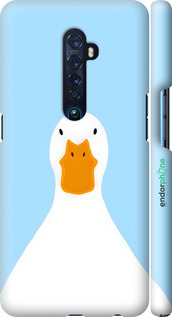 3D пластиковий матовий чехол Гусак для Oppo Reno 2 - 6350m-1864 изображение 