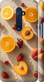 3D пластиковий матовий чехол Фрукти 3 для Oppo Reno 2 - 6703m-1864 изображение 