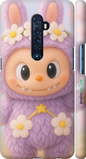 3D пластиковий матовий чехол Лабубу 1 для Oppo Reno 2 - 6709m-1864 изображение 