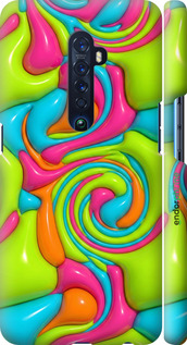 3D пластиковый матовый чехол Y2K Jelly Dream для Oppo Reno 2 - 6780m-1864 изображение 
