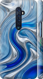 3D пластиковий матовий чехол Liquid Chrome для Oppo Reno 2 - 6781m-1864 изображение 