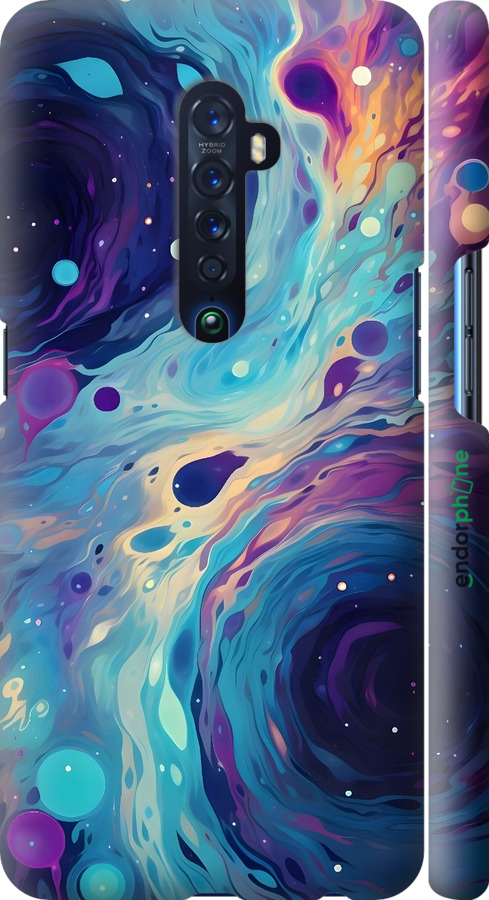 3D пластиковый матовый чехол Арт акварель для Oppo Reno 2 - 6329m-1864 изображение 
