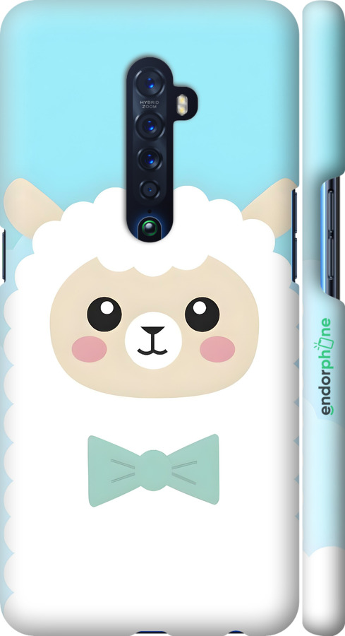3D пластиковий матовий чехол Милий баранчик для Oppo Reno 2 - 6355m-1864 изображение 