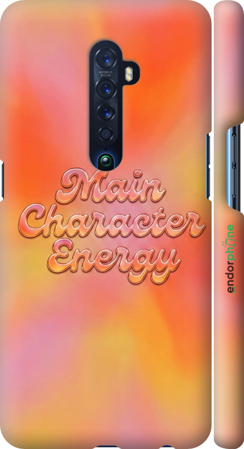 3D пластиковый матовый чехол Aura Gradient Main Character Energy Aesthetic Y2K для Oppo Reno 2 - 6783m-1864 изображение 