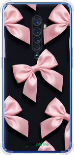 Силіконовий протиударний с посиленими кутами чехол Coquette Ribbons Dark Coquette для Oppo Reno 2 - 6767sp-1864 изображение 
