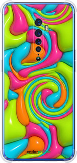 Силіконовий протиударний с посиленими кутами чехол Y2K Jelly Dream для Oppo Reno 2 - 6780sp-1864 изображение 
