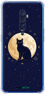Силикон с усиленными углами чехол Cute Cat Celestial/Witchy для Oppo Reno 2 - 6787sp-1864 изображение 
