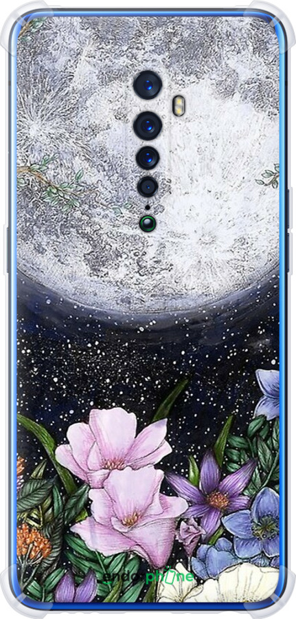 Силикон с усиленными углами чехол Полночь в саду для Oppo Reno 2 - 6259sp-1864 изображение 