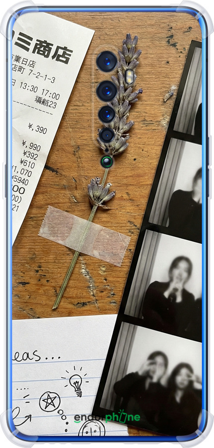 Силикон с усиленными углами чехол Aesthetic Scrapbook Collage для Oppo Reno 2 - 6773sp-1864 изображение 