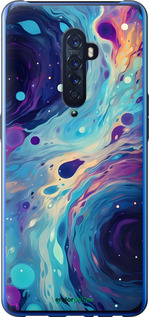 2D пластиковый чехол Арт акварель для Oppo Reno 2 - 6329t-1864 изображение 