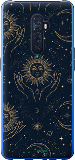 Силиконовый чехол 'Celestial Harmony: Sun & Moon Gold Mystic Pattern' для Oppo Reno 2 изображение 5