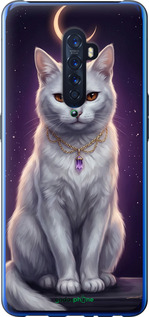 Силіконовий чехол Mystic White Cat Gothic Dark Purple Gold для Oppo Reno 2 - 6805u-1864 изображение 