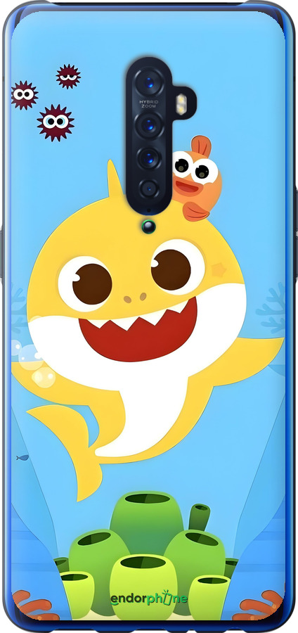 2D пластиковый чехол Бейби Шарк для Oppo Reno 2 - 6303t-1864 изображение 