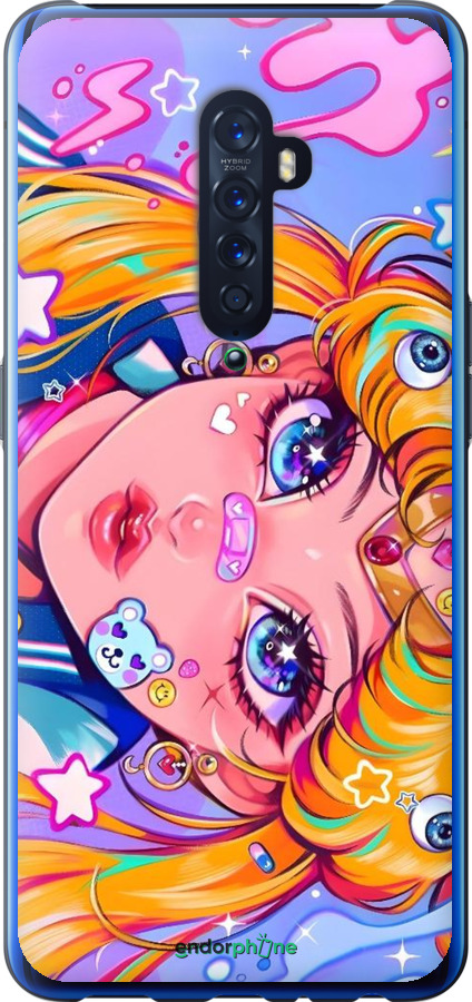Силиконовый чехол Сейлор Мун 4 для Oppo Reno 2 - 6353u-1864 изображение 