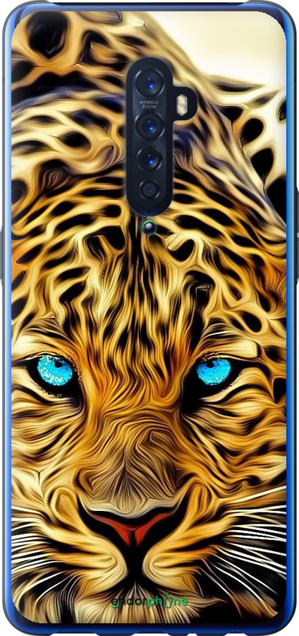 2D пластиковый чехол Леопард для Oppo Reno 2 - 6611t-1864 изображение 