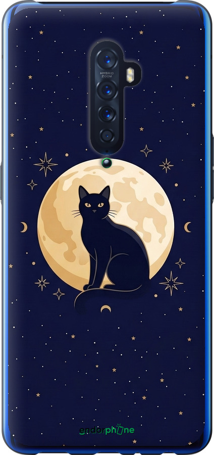 Силиконовый чехол Cute Cat Celestial/Witchy для Oppo Reno 2 - 6787u-1864 изображение 