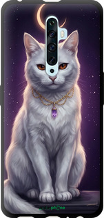 TPU чехол Mystic White Cat Gothic Dark Purple Gold для Oppo Reno 2Z - 6805b-1867 изображение 