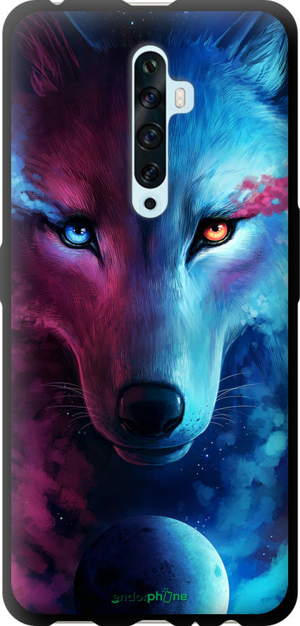 TPU чехол Арт-волк для Oppo Reno 2Z - 3999b-1867 изображение 