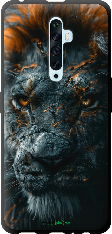 TPU чехол Полум'яний лев для Oppo Reno 2Z - 6153b-1867 изображение 