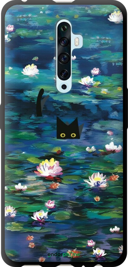 TPU чехол Чохол із зображенням водяних лілій Моне та кішок для Oppo Reno 2Z - 6399b-1867 изображение 