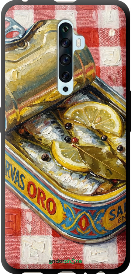 TPU чехол Vintage Sardine Tin Phone для Oppo Reno 2Z - 6772b-1867 изображение 
