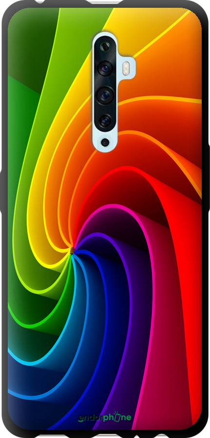 TPU чехол Райдужний вихор для Oppo Reno 2Z - 747b-1867 изображение 