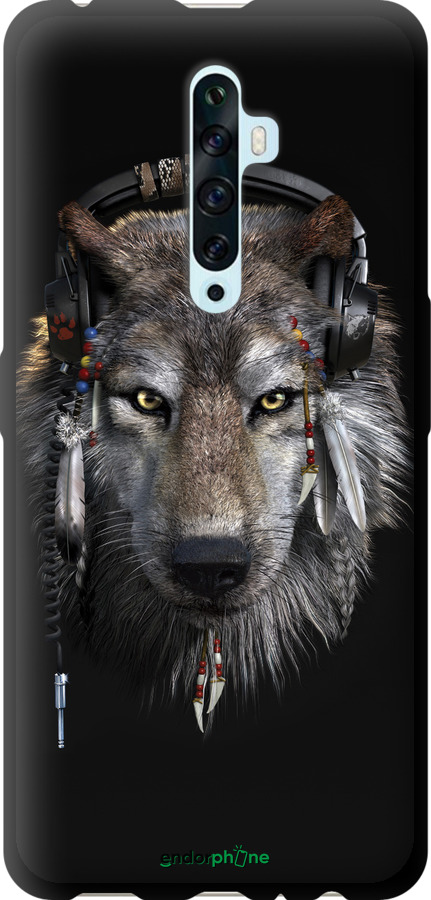 TPU чехол Волк-меломан для Oppo Reno 2Z - 875b-1867 изображение 