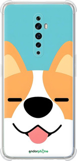 Силіконовий протиударний с посиленими кутами чехол Корги для Oppo Reno 2Z - 6280sp-1867 изображение 