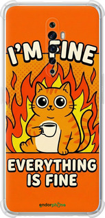 Силіконовий протиударний с посиленими кутами чехол Funny Cat для Oppo Reno 2Z - 6786sp-1867 изображение 