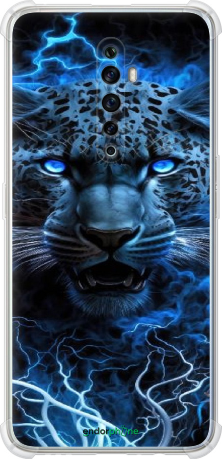 Силикон с усиленными углами чехол Ледяной леопард для Oppo Reno 2Z - 6460sp-1867 изображение 