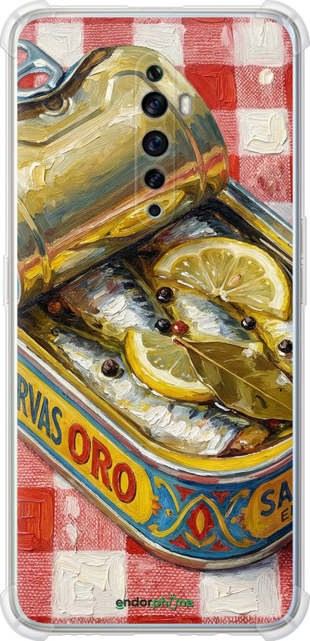 Силіконовий протиударний с посиленими кутами чехол Vintage Sardine Tin Phone для Oppo Reno 2Z - 6772sp-1867 изображение 