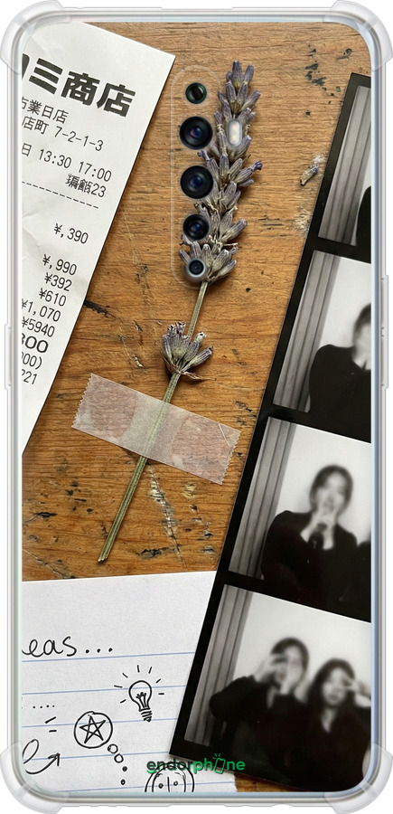 Силіконовий протиударний с посиленими кутами чехол Aesthetic Scrapbook Collage для Oppo Reno 2Z - 6773sp-1867 изображение 