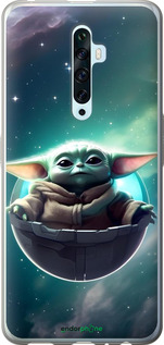 2D пластиковый чехол Малышь йода для Oppo Reno 2Z - 6294t-1867 изображение 