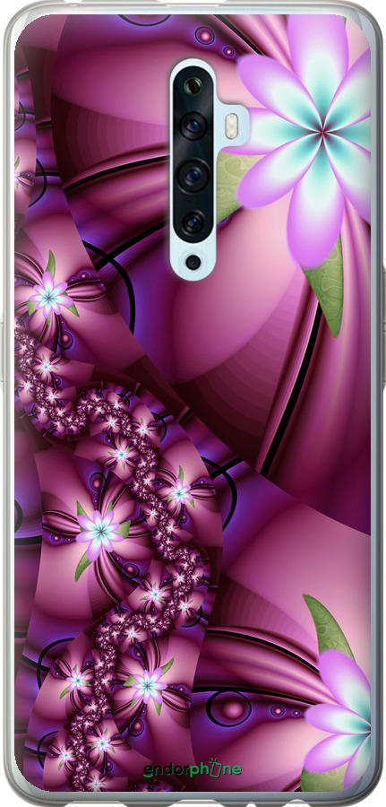 

Силіконовий чохол "Квіткова мозаїка" для Oppo Reno 2Z, Рожевий
