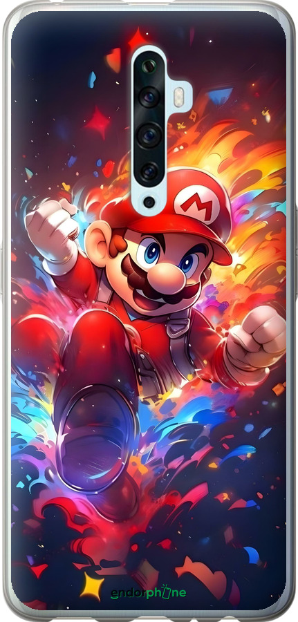 2D пластиковий чехол Супер Маріо для Oppo Reno 2Z - 6342t-1867 изображение 