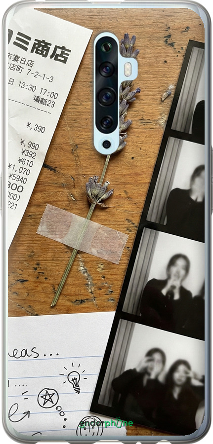 2D пластиковый чехол Aesthetic Scrapbook Collage для Oppo Reno 2Z - 6773t-1867 изображение 