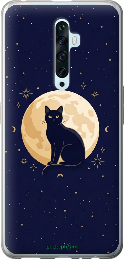 Силіконовий чехол Cute Cat Celestial/Witchy для Oppo Reno 2Z - 6787u-1867 изображение 