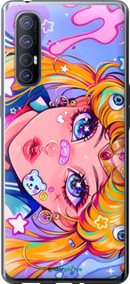 Силиконовый чехол Сейлор Мун 4 для Oppo Reno 3 Pro - 6353u-1878 изображение 