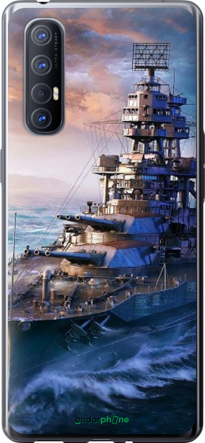 2D пластиковый чехол Военный корабль, world of tanks, wargaming для Oppo Reno 3 Pro - 6461t-1878 изображение 