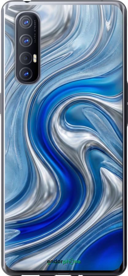 2D пластиковий чехол Liquid Chrome для Oppo Reno 3 Pro - 6781t-1878 изображение 